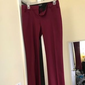 Burgundy slacks